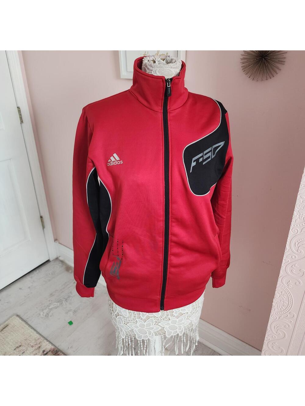 Title: VINTAGE Y2K ADIDAS F50 RED TRACK JACKET Large